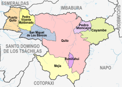 Cantons o Pichincha Province