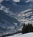 Saalbach-Hinterglemm widziane ze szczytu Bründlkopf