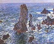 The Pyramides at Port-Coton, Rough Sea, 1886, Pushkin Museum, Moscow