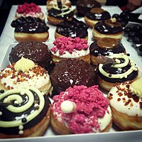 Sufganiyot from Roladin, an Israeli bakery chain