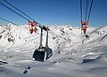 Eine der beiden Gangloff-Kabinen der Urdenbahn zwischen Arosa und Lenzerheide