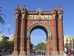 Arc de Triomf de Barcelona (1888), Passeig de Lluís Companys.