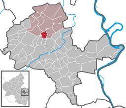 Läget för Ensheim i Landkreis Alzey-Worms