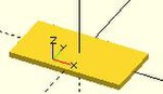 OpenScad square 20x10