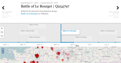 Wikidata tempo-spatial display