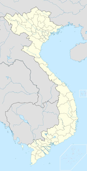 Map showing the location of Tràm Chim National Park