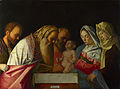 Giovanni Bellini, Circuncisión de Cristo (convenio abrahámico), Venecia, c. 1500.[11]​