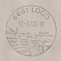 Stempel der Poststelle Loco; August 2000.