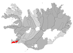 Location of the Municipality of Grindavík