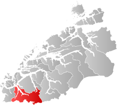 Lage der Kommune in der Provinz Møre og Romsdal