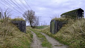 Dijkcoupure in de Slaperdijk tussen Nooitgedacht en Polen