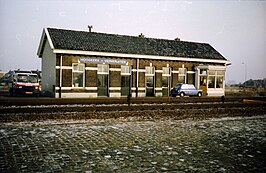 Het stationsgebouw, medio 1980