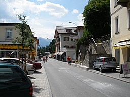 Stradun, huvudgatan i Scuol