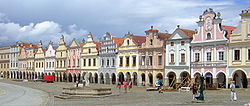 Praça Central em Telč