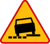 A-31 "dangerous shoulder" – version placed on the left side