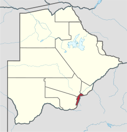 Lokasi di Botswana