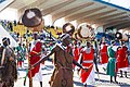 Image 4Men in colourful clothing with drums (from Burundi)