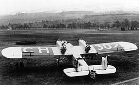 Vue de l'avion.