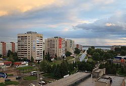 A view of Karl Marx Avenue in Ozyorsk.