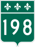 Route 198 marker