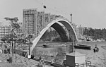 Tranebergsbron under uppförande 1933.