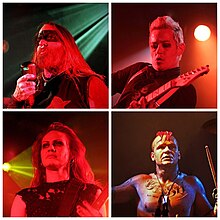 Coal Chamber in 2015 Clockwise from top left: Fafara, Rascón, Cox, Peulen