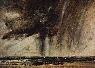 Havlandskab med regnskyer, 1827 Seascape Study with Rain Cloud