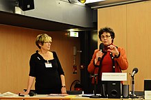 Marie-Odile Soyer-Gobillard avec Marie-Chantal Canivenc-Lavier, PhD, HDR, French National Institute for Agriculture, Food and Environment (INRAE) France en 2014.