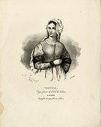 croquis, portrait de Trotula de Salerne