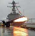 The commissioning of USS Sampson