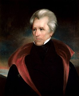 Andrew Jackson op een portret door Ralph E. W. Earl (omstreeks 1830)