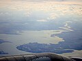 Isle of Grain and the Medway Estuary from the air