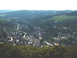 view from the Bismarck tower over Langenberg