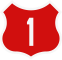 National Road 1 shield}}