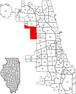 Location within the city of Chicago