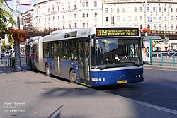 109-es busz a Nyugati téren