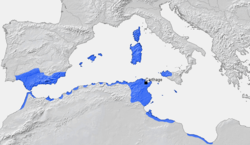 Carthage and Carthaginian sphere of influence prior to the First Punic War (264 BC)