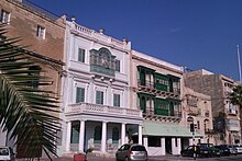 Houses along the Kalkara waterfront