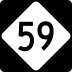 North Carolina Highway 59 marker