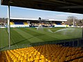 View of the grandstand from the East stand.