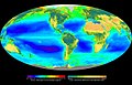 Image 7Global oceanic and terrestrial phototroph abundance, from September 1997 to August 2000. As an estimate of autotroph biomass, it is only a rough indicator of primary production potential and not an actual estimate of it. (from Ecosystem)