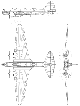 vue en plan de l’avion