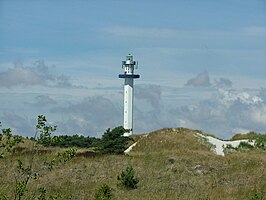 Dueodde Fyr gezien vanaf het strand