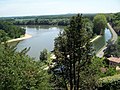 La Garonne et le canal vus du tertre (juin 2012).