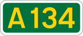 A134 road shield