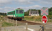 Een railbus bij station Saint-Julien in 2006