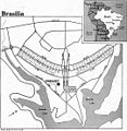 Brasília, plano urbano de Lucio Costa, prédios governamentais de Oscar Niemeyer, 1956-1963