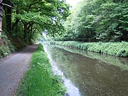 The EV1 follows the Nantes-Brest canal, Glomel, Brittany.