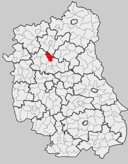 Location within the county and voivodeship