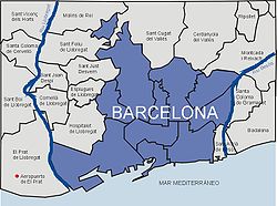 Vị trí của Barcelona